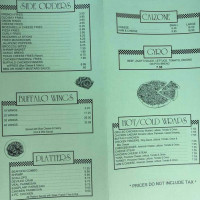 Pizza Party menu