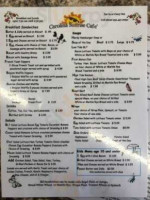 Carolina Sunrise Cafe menu