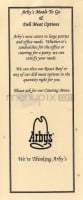 Arby's menu