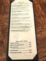 Kretch's menu