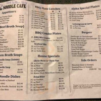 Aloha Noodle Cafe menu