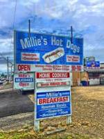 Millie's Hot Dogs outside