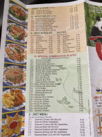 Panda House Chinese menu