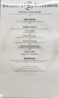Sweeney's Cafe Pub menu