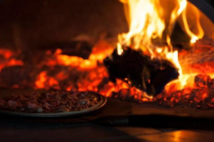 Flaming Pizzas food