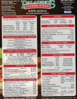 Paladino's Cicero Pizza menu