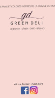 Green Deli menu