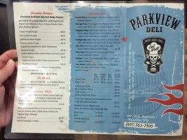 Parkview Grocery Deli menu