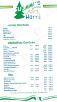 Hemmi's Schlemmerhütte menu