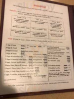 Melissa's Amberg Cafe menu