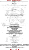 Bahrs Landing menu