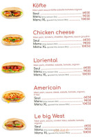 Mexi Kebab menu