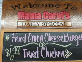 Mama Carol's Kitchen menu