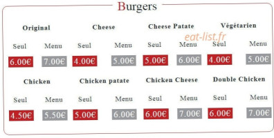 French Baba menu