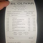 El Olivar menu