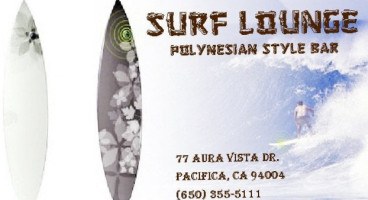 Surf Lounge menu