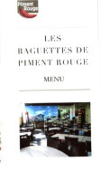 Les Baguettes De Piment Rouge menu