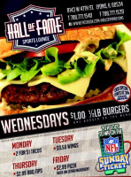 Hall Of Fame Sports Grill food