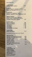Le Café Bleu menu