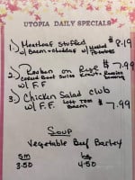 Utopia Deli Catering menu