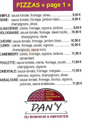 Dan'y menu