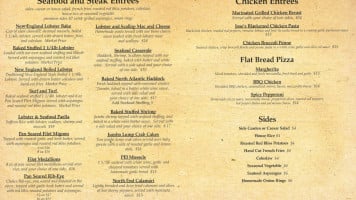 The Wild Rover menu