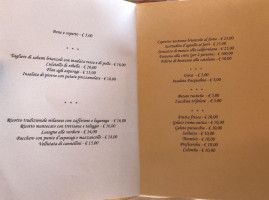 Antico Fossati menu