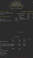 La Fourche menu