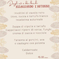 Agriturismo Bassanine menu