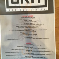 Grit American Cuisine menu