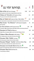 Le Bouchon Des Greffes menu