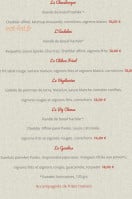 Chez Caro'line menu