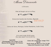 Le Grand Paris menu