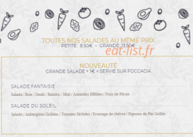 La Fabrique à Miam menu