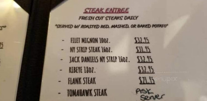Amenia Steak House menu