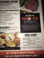 River Town Grill menu