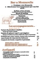 Restaurant la Nautique menu