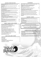 Tidal Raves Seafood Grill menu