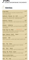 Monsieur Yak menu