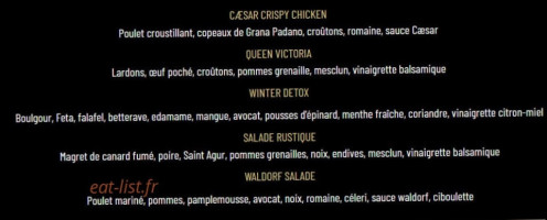 Au Beurre Sale menu