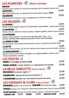 Le Manoir Bistrot Brasserie menu