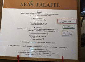 Aba's Falafel food