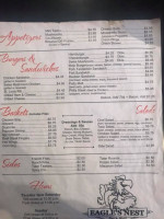 Eagle's Nest menu