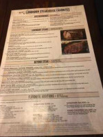 Longhorn Steakhouse menu