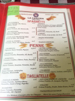 La Cantina Della Pasta menu