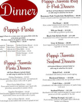 Pappy's menu