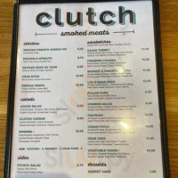 Clutch Smoked Meats menu