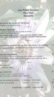 Le Moulin Du Mazel menu