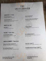 The Switchboard Restaurant And Bar menu