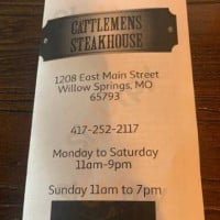 Cattleman's Steakhouse food